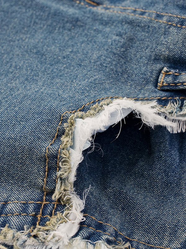 EMMIOL Pantalón vaquero acampanado con flecos Pantalones pitillo