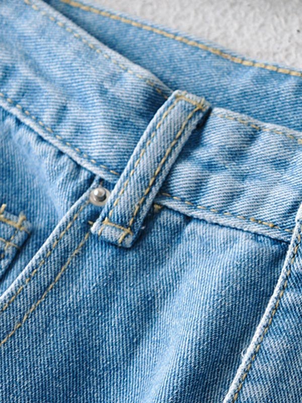 EMMIOL Blue Washed Classic Boyfriend Jeans