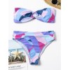 EMMIOL Costume da bagno bikini con anello a fascia geometrica