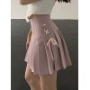 EMMIOL Minifalda plisada con cordones