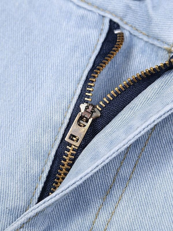 EMMIOL Vintage Blue Washed Boyfriend Jeans