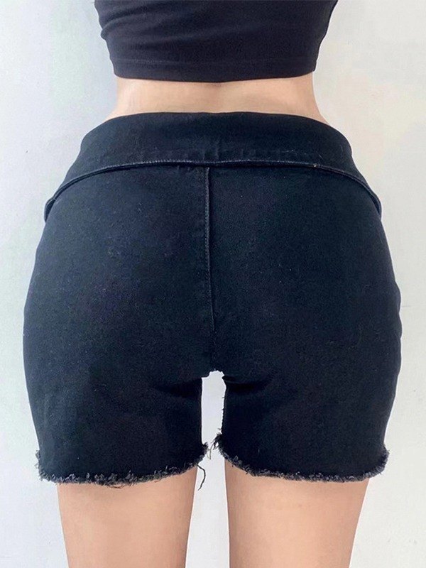 Zip Me Up Denim Shorts
