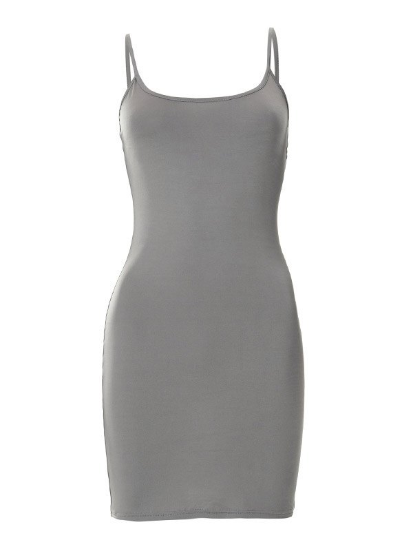 EMMIOL Simple Basic Slip Bodycon Mini Dress