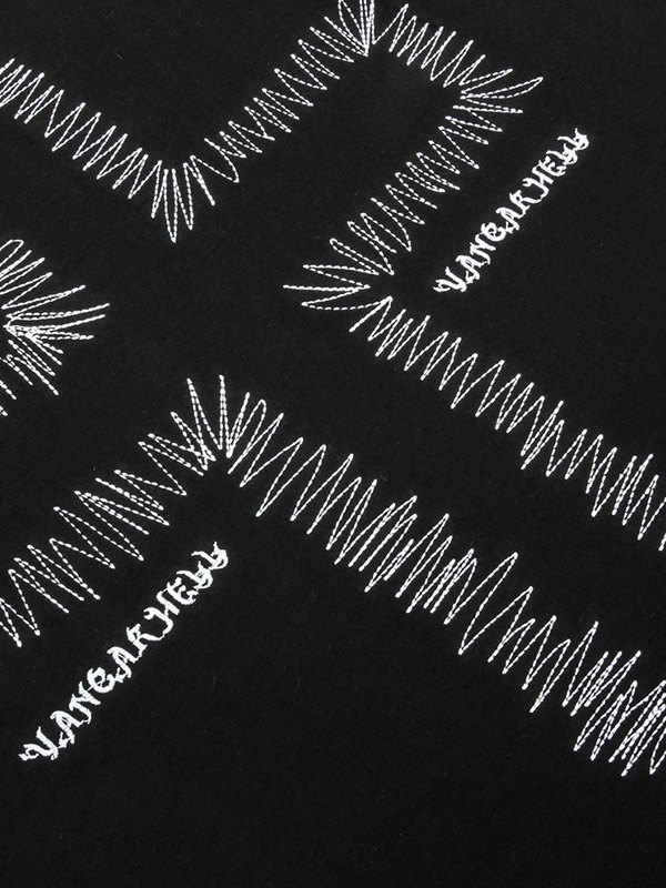 EMMIOL Men's Gothic Punk Cross Graphic Tee