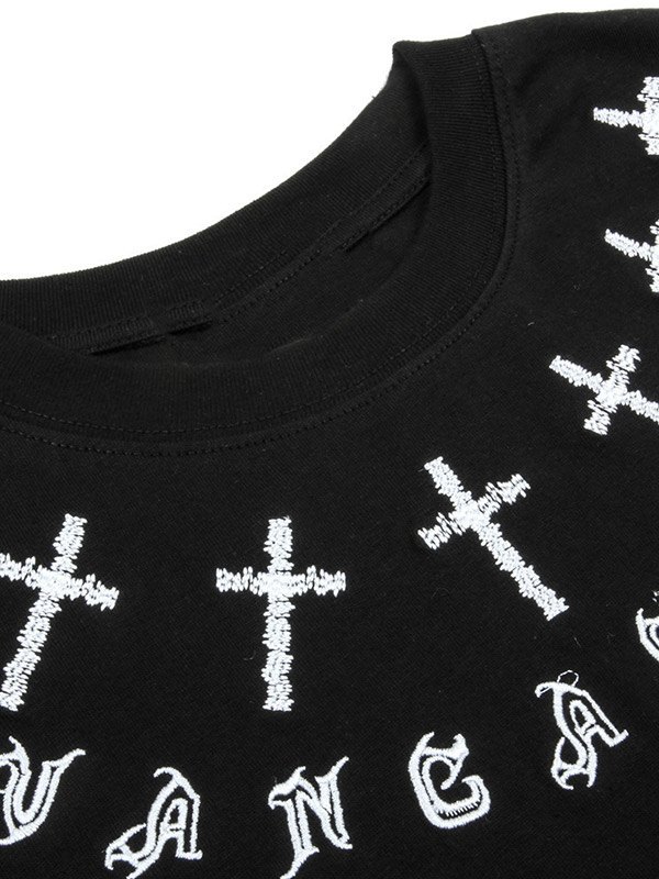 EMMIOL Men's Gothic Punk Cross Graphic Tee