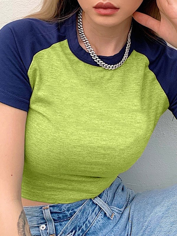 EMMIOL Raglan Sleeve Baby Crop Top