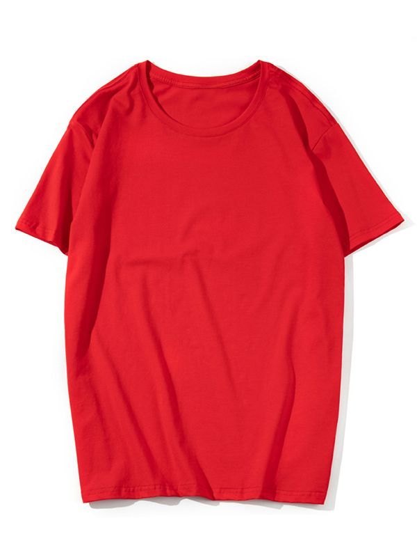 EMMIOL Einfaches Kurzarm-T-Shirt aus Baumwolle für Herren