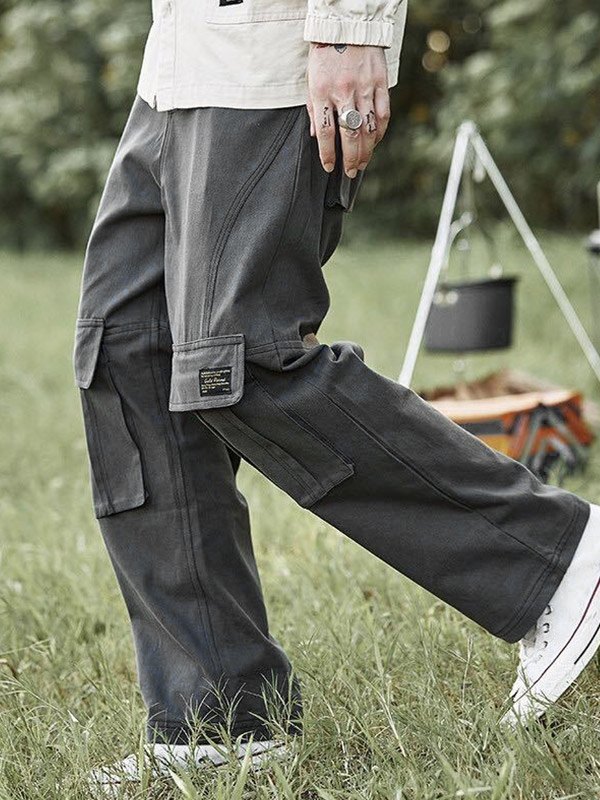 EMMIOL Cargohose aus Baumwolle mit Taschen für Herren