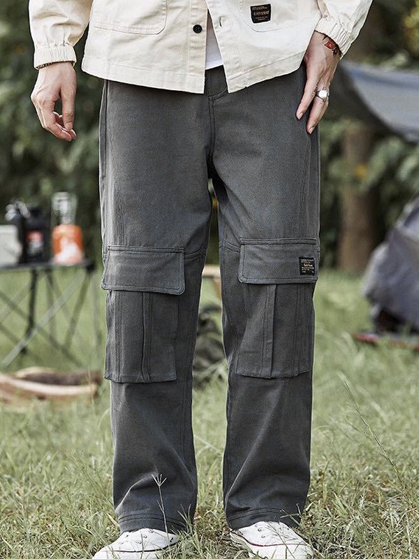 EMMIOL Cargohose aus Baumwolle mit Taschen für Herren