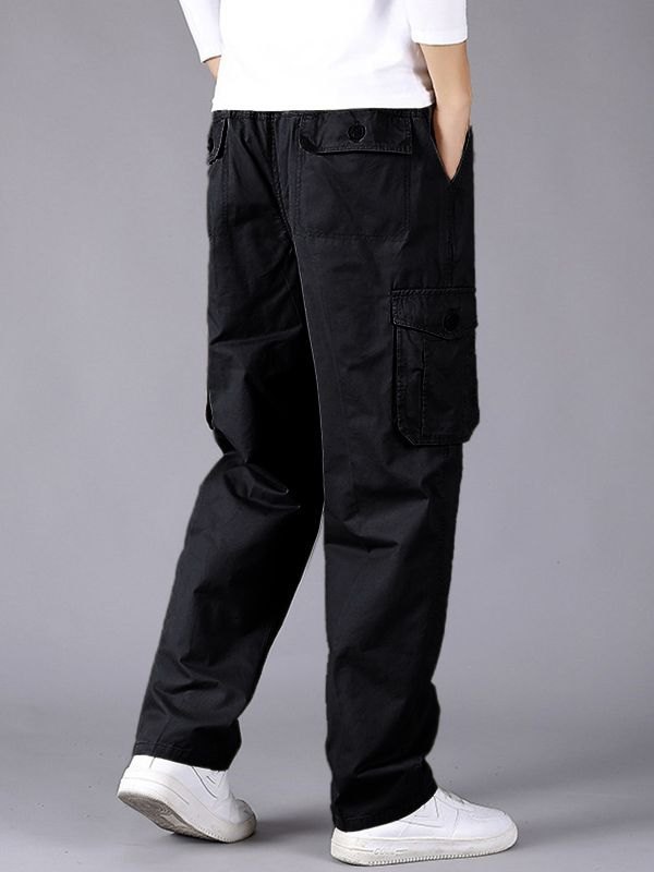 EMMIOL Men's Pocket Straight Cargo Pants