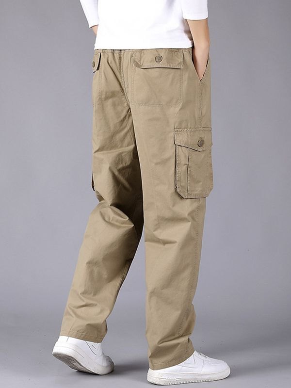 EMMIOL Men's Pocket Straight Cargo Pants