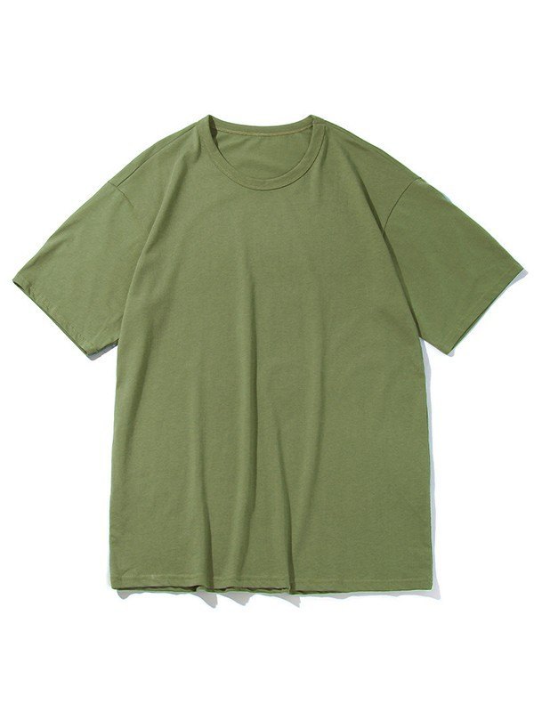EMMIOL Einfaches Basic-Baumwoll-T-Shirt für Herren