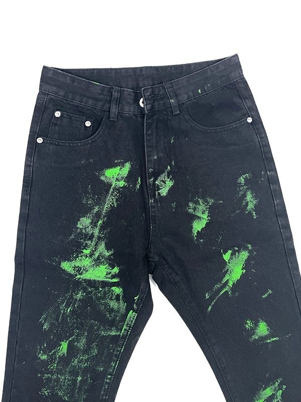 Glamybabes butterfly embroidered stylish flare jeans