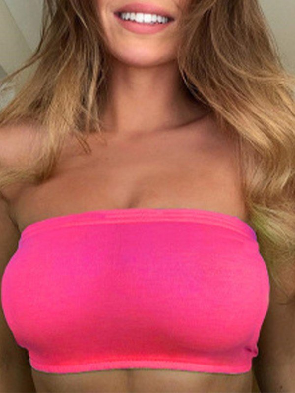 EMMIOL Simple Stretch Tube Bandeau Top