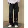 EMMIOL Buckle Strap Detail Pocket Cargo Jeans
