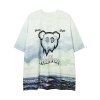 EMMIOL Camiseta estampada Cloud Drip Face para hombre