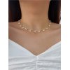 EMMIOL Baroque Faux Pearl Decor Necklace