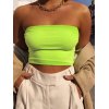 EMMIOL Simple Stretch Tube Bandeau Top