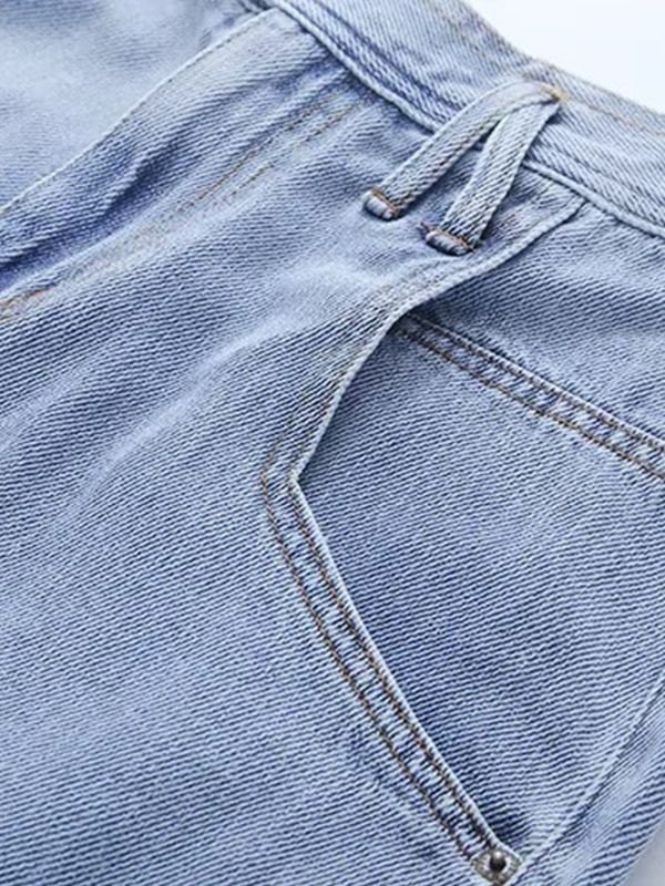 EMMIOL Jeans strappati con lavaggio chiaro