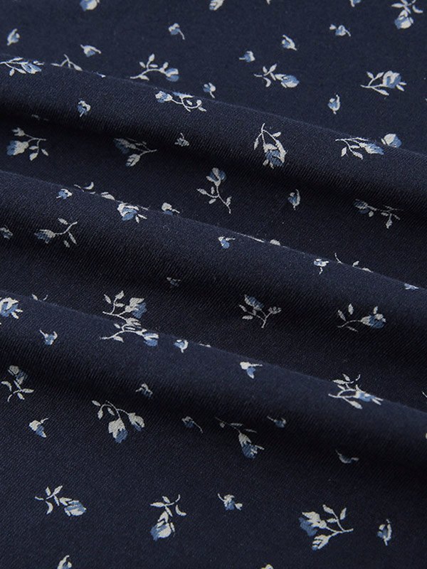 EMMIOL Mini vestido floral delicado con cuello en V