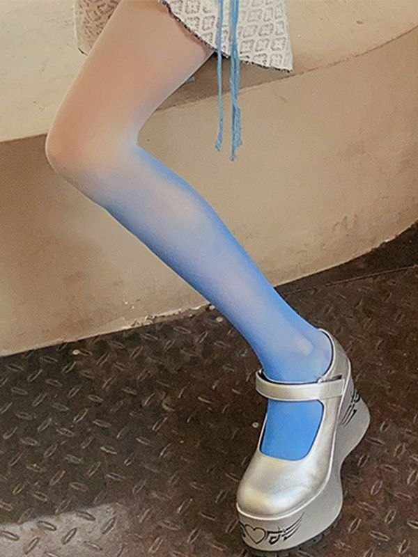 EMMIOL Netzstrumpfhose in Ombré-Farbe