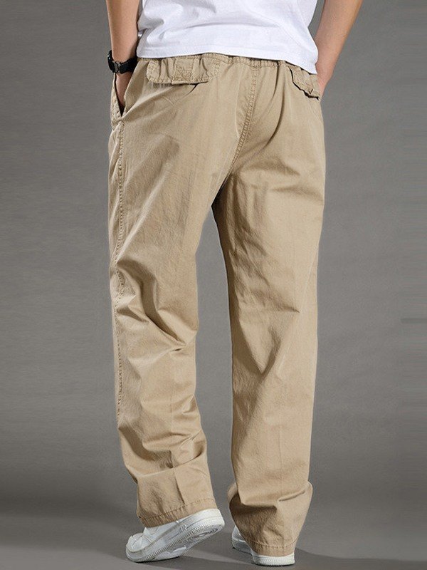 EMMIOL Pantaloni cargo da uomo a gamba dritta