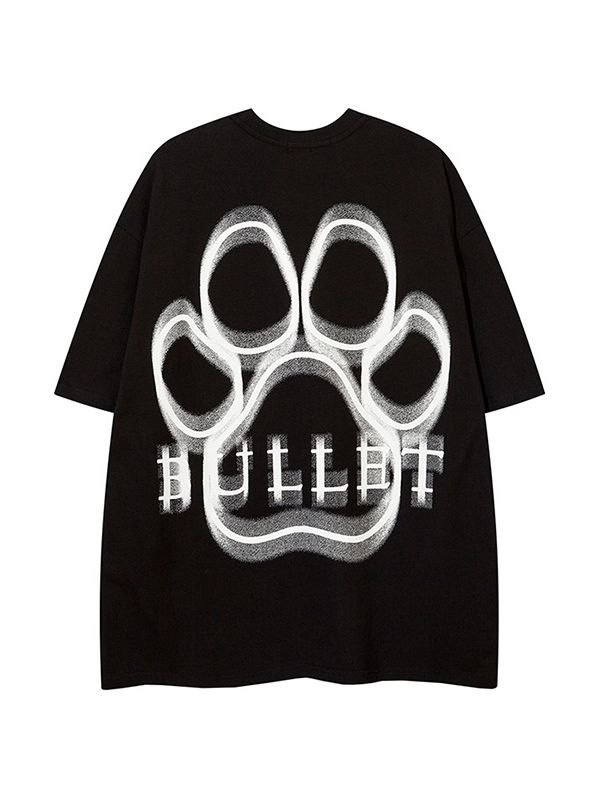 EMMIOL T-shirt da uomo con grafica Bullet Bear