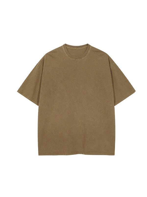EMMIOL Camiseta con lavado vintage para hombre