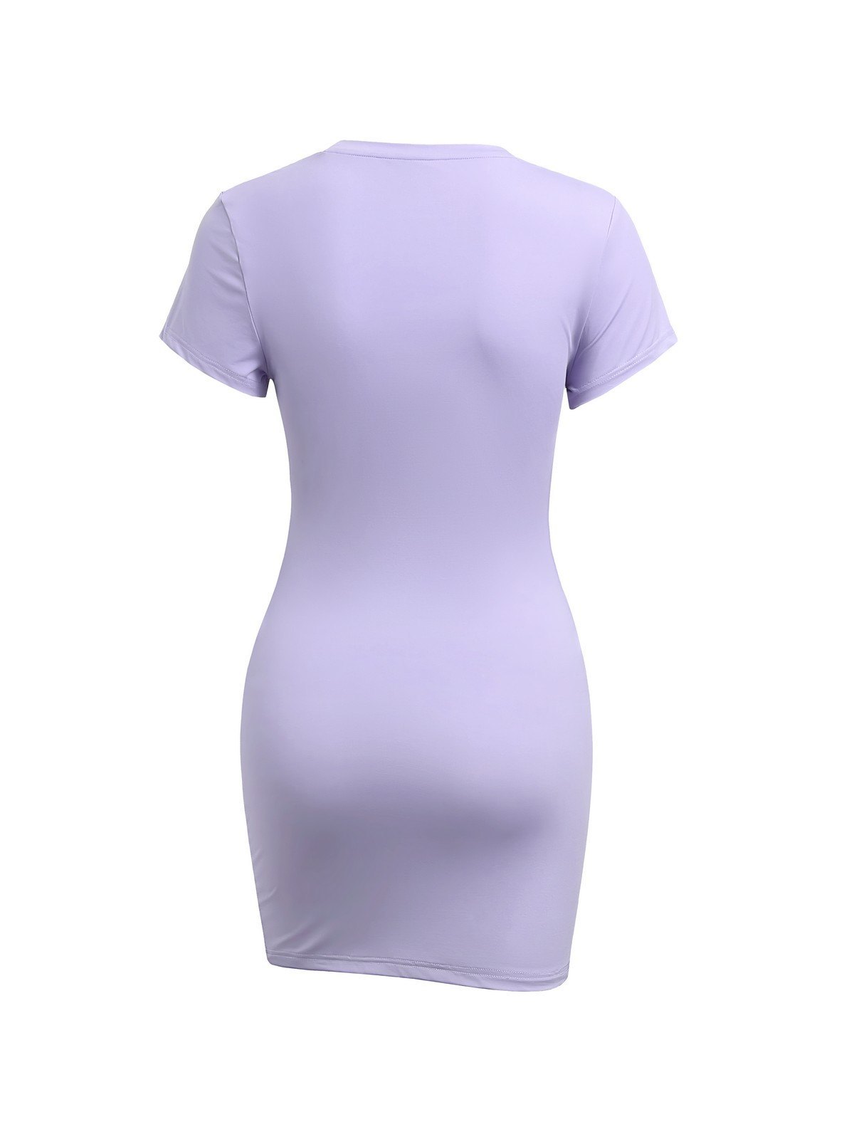 EMMIOL Emmiol Solid Color Basic Mini Dresses