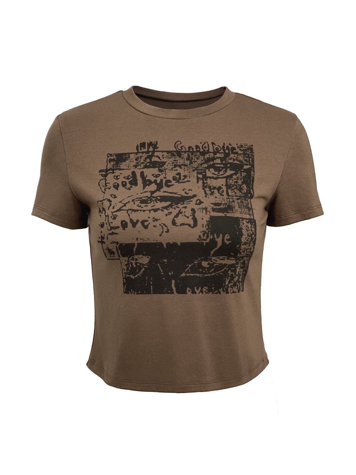 EMMIOL Love Goodbye Printed Crop Top