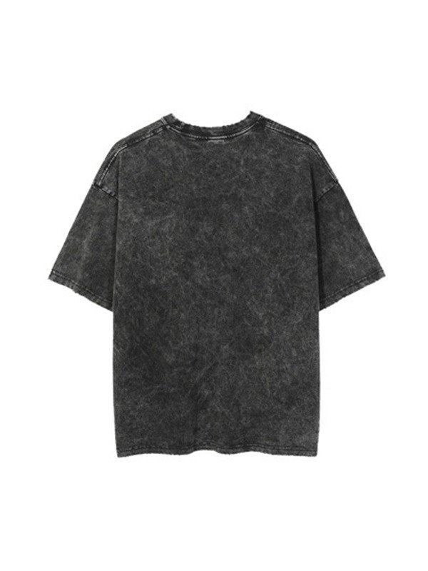 EMMIOL Acid Wash Rock Graphic T-Shirt für Herren