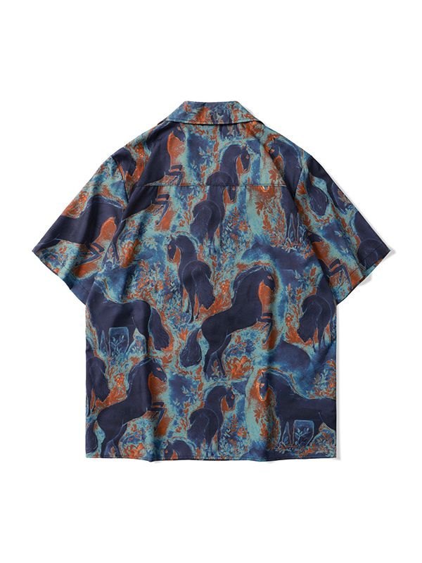 Camicia Hawaiana Uomo Maniche Corte Floreale Tropicale: Morbida E Leggera Per Spiaggia E Vacanze Estive