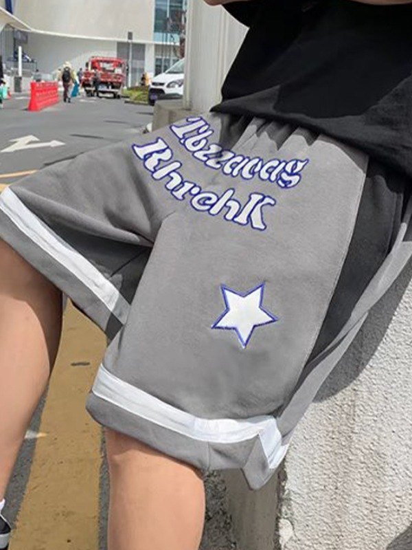EMMIOL Bedruckte knielange Jogger-Shorts für Herren