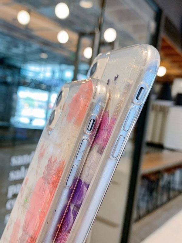EMMIOL Glitter Floral Pattern Phone Case