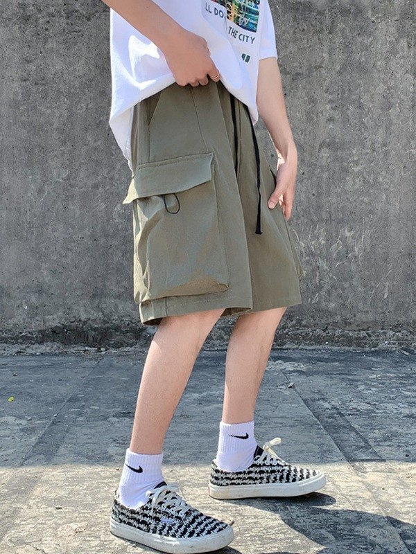 EMMIOL Men's Washed Pocket Cargo Shorts
