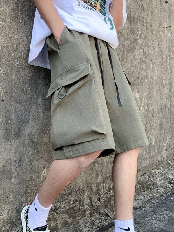 EMMIOL Men's Washed Pocket Cargo Shorts