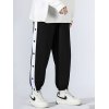 EMMIOL Men's Patchwork Button Up Jogger Pants