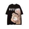 EMMIOL T-shirt da uomo con grafica Bullet Bear