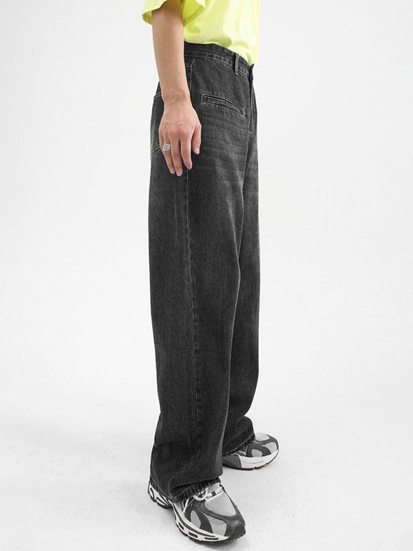 EMMIOL Men's Pocket Wash Loose Jeans