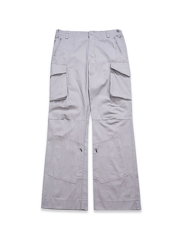 Emmiol Free shipping 2024 Men's Zipper Ankle Flare Cargo Pants Gray XL in Cargo Pants online