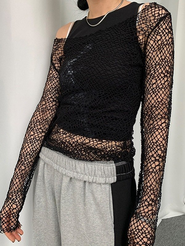 EMMIOL Cold Shoulder Long Sleeve Knit Top