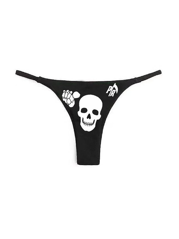 EMMIOL Set bikini a triangolo con teschio punk