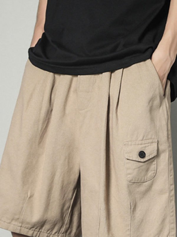 EMMIOL Men's Knee Length Straight Leg Shorts