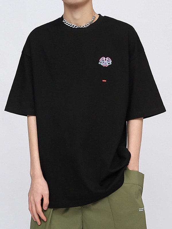 EMMIOL Camiseta gráfica con logo de tornillo para hombre
