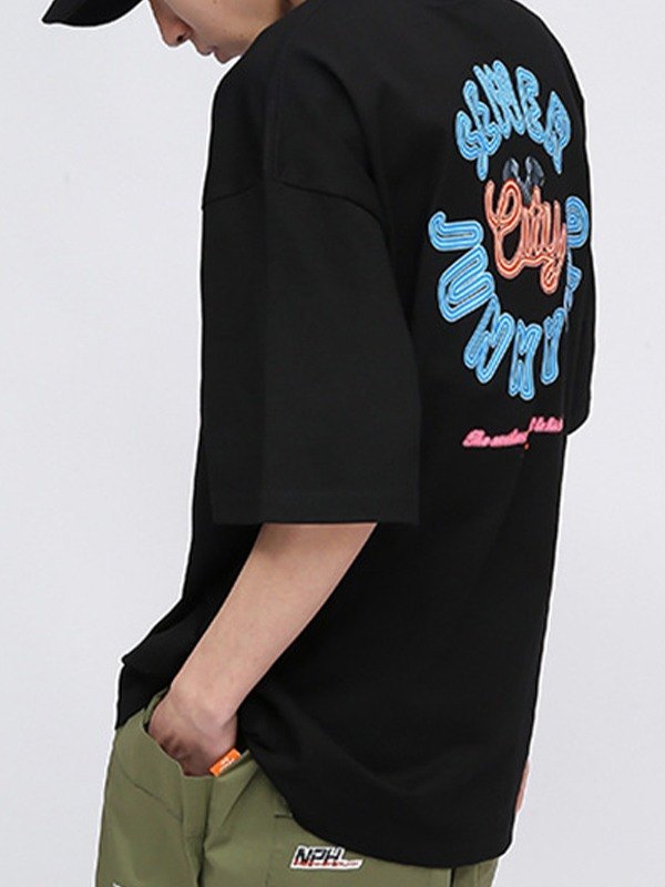 EMMIOL Camiseta gráfica con logo de tornillo para hombre