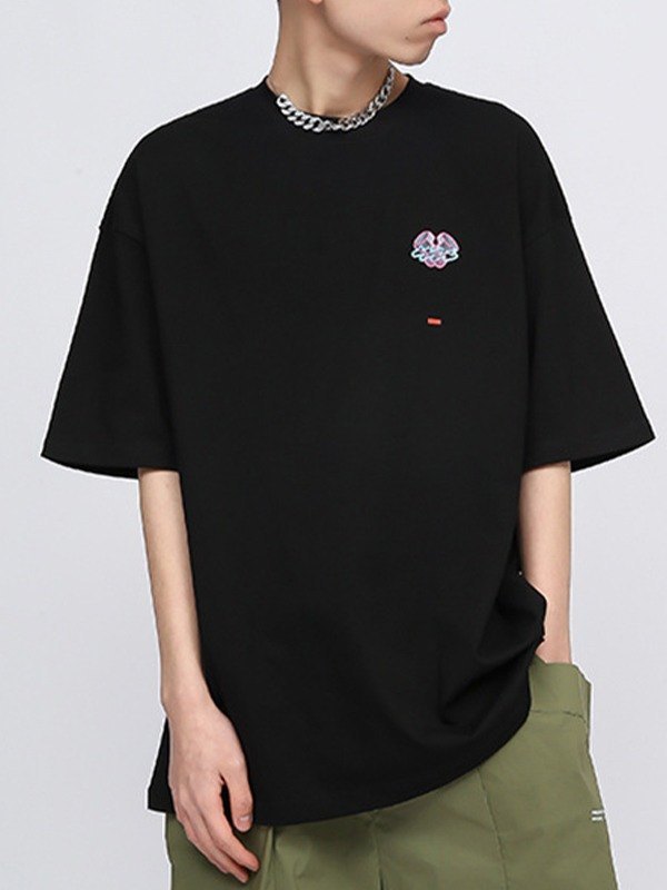 EMMIOL Camiseta gráfica con logo de tornillo para hombre