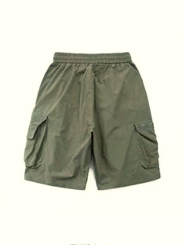 EMMIOL Men's Technique Zipper Pocket Cargo Shorts