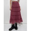 EMMIOL Tiered Ruffle Maxi Skirt