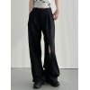 EMMIOL Pantalones de vestir plisados recortados