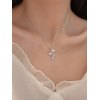 EMMIOL Rhinestone Butterfly Pendant Necklace